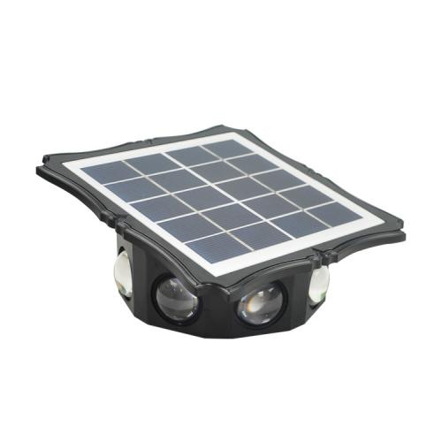 RGB LED Solar Powered Outdoor Wall Light