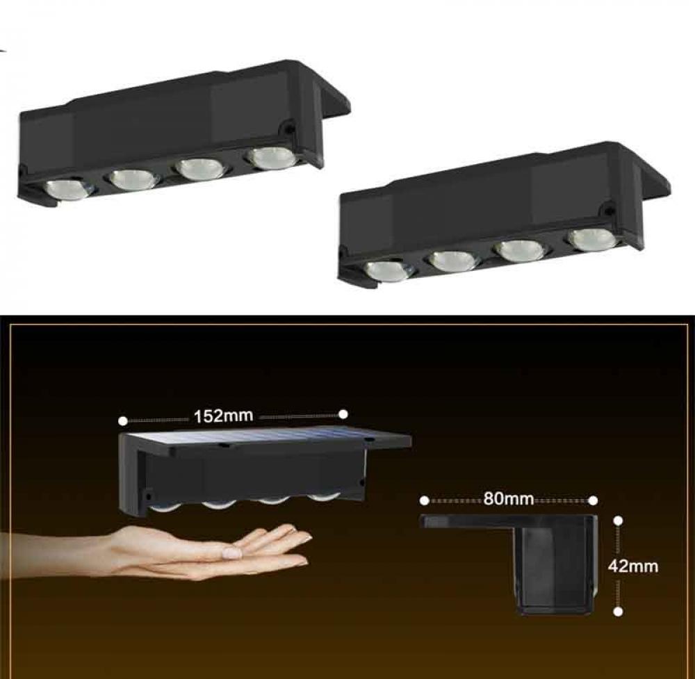 RGBW Solar Powered Waterproof LED Outdoor Fence Lamp