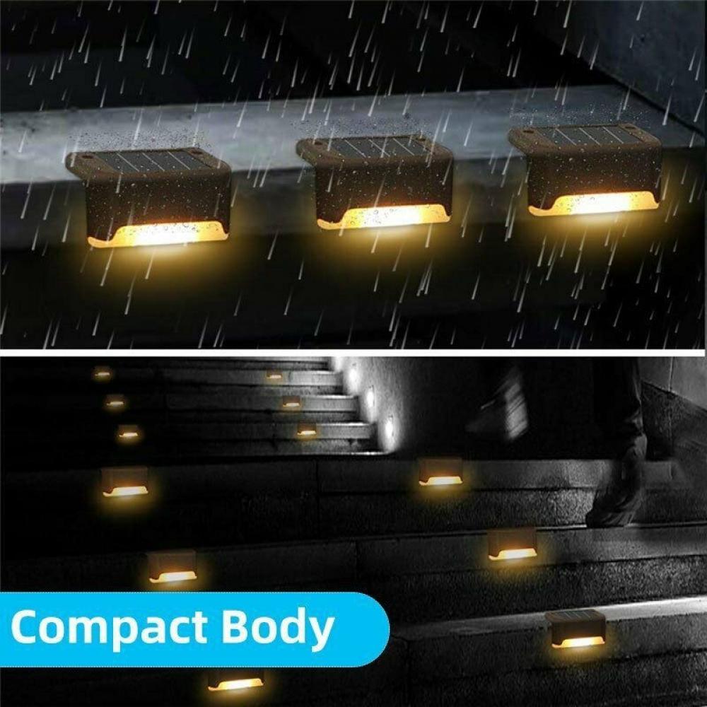 Solar Powered LED Fence Step Lights