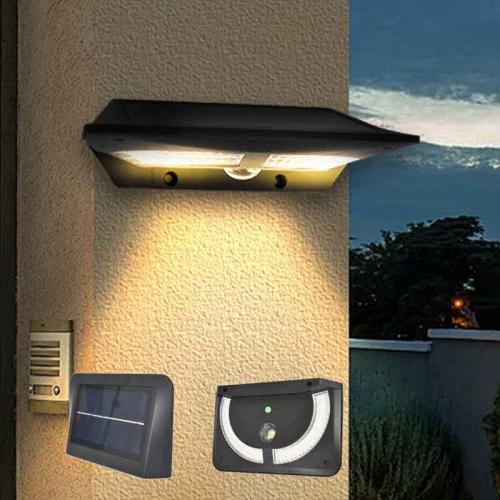 Solar Powered Waterproof Motion Sensor Wall Light