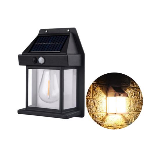 Solar Powered Motion Sensor Wall Lamp Outdoor