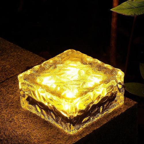 Outdoor Solar LED Waterproof Ice Cube Decorative Light