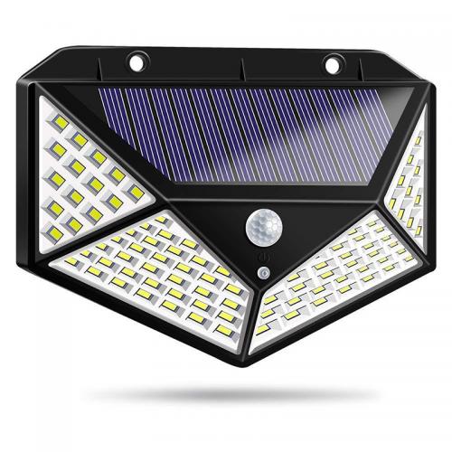 100 LED Motion Sensor Solar Wall Light Waterproof