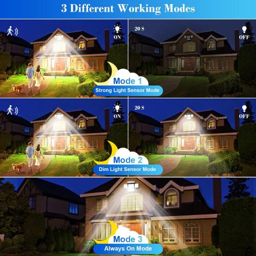 333LED Outdoor Solar Light Motion Sensor Waterproof