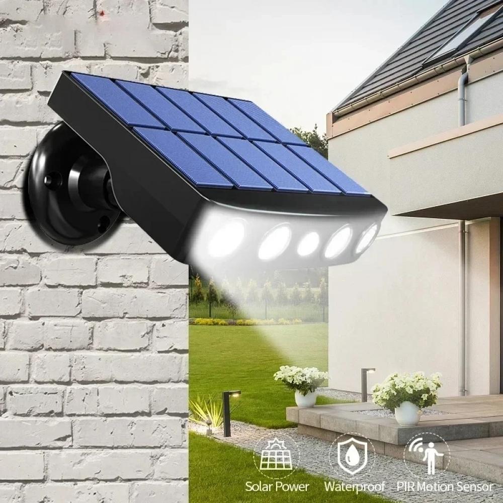 4 LED Solar Motion Sensor Light Waterproof Outdoor Lamp