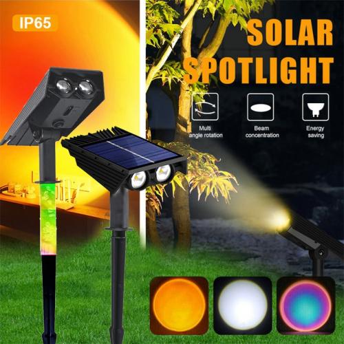 2 COB Solar Powered Waterproof Garden Landscape Lights