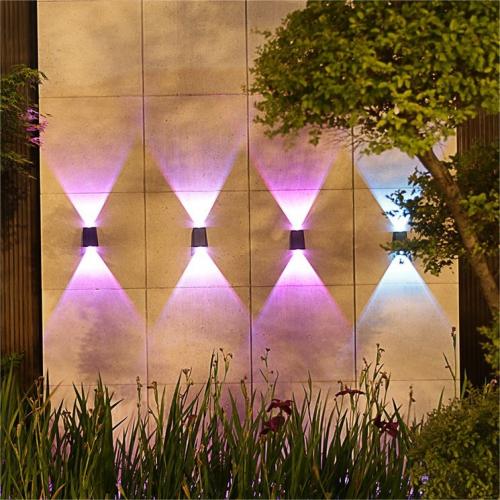 Solar Wall Light Multi Color IP65 Waterproof