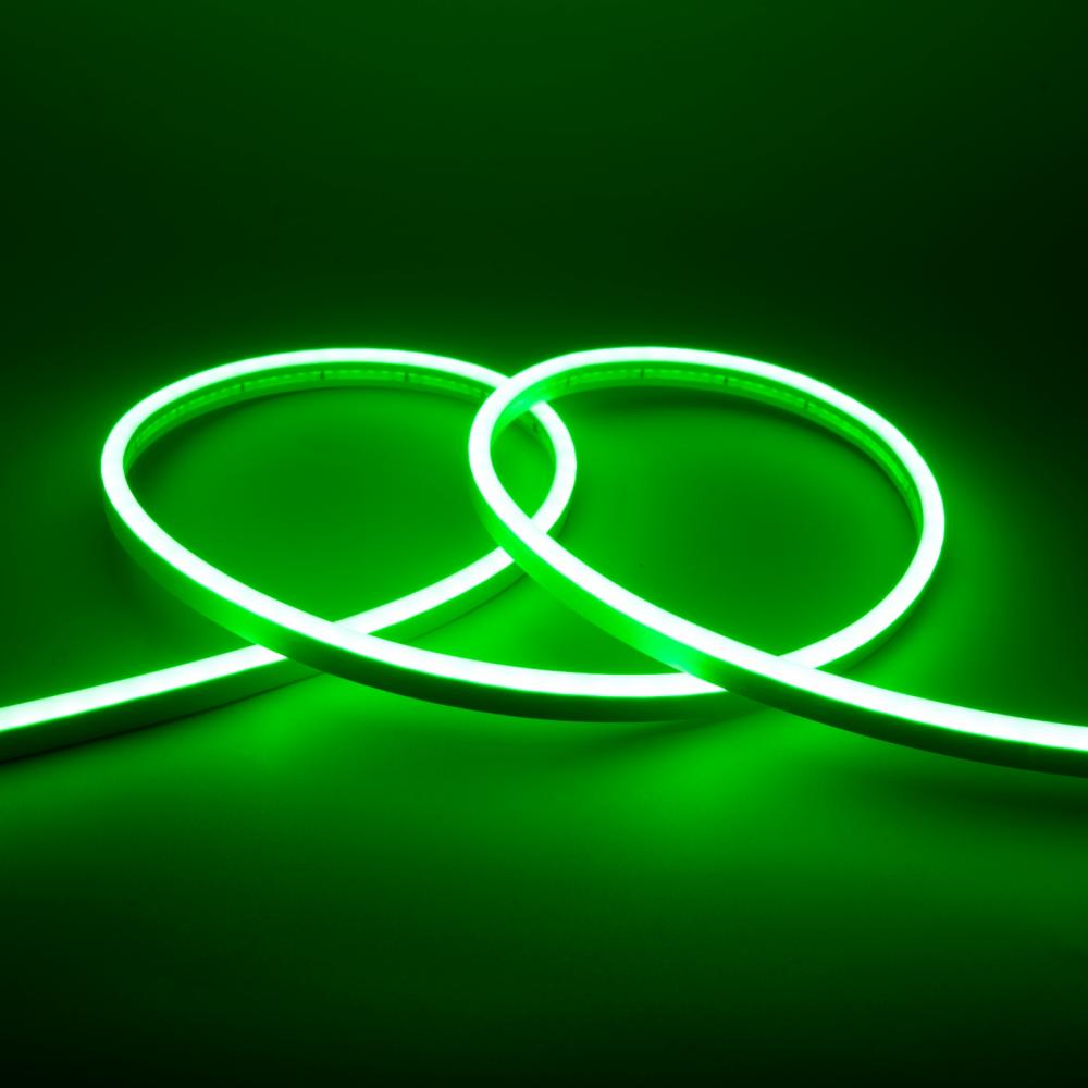 IP65 Mono Green 5m 12V Neon Flex LED Rope Light 2835 SMD 6mm*12mm PCB