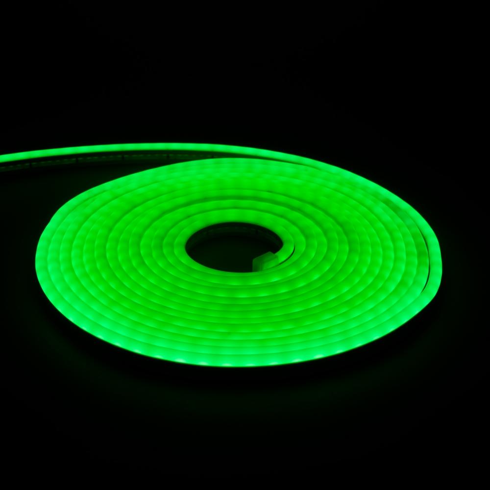 IP65 Mono Green 5m 12V Neon Flex LED Rope Light 2835 SMD 6mm*12mm PCB
