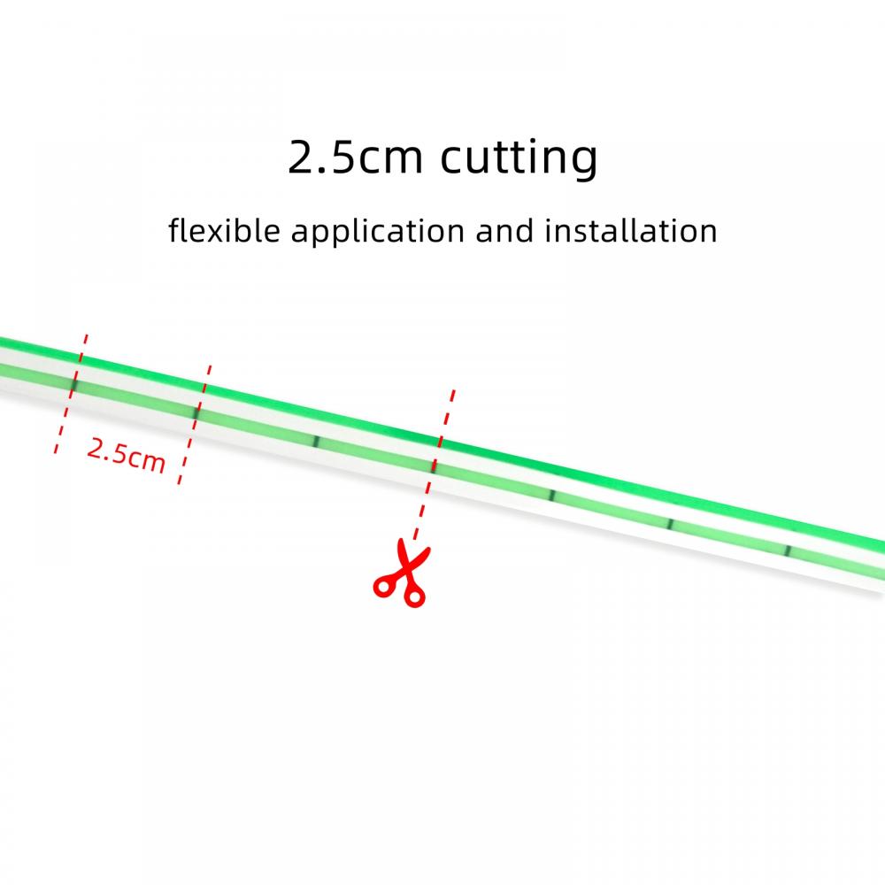 IP65 Mono Green 5m 12V Neon Flex LED Rope Light 2835 SMD 6mm*12mm PCB