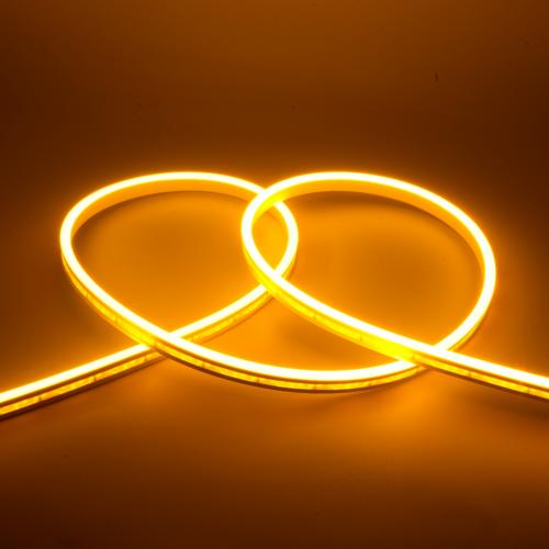 IP65 Mono Lemon Yellow 5m 12V Neon Flex LED Rope Light 2835 SMD 6mm*12mm PCB