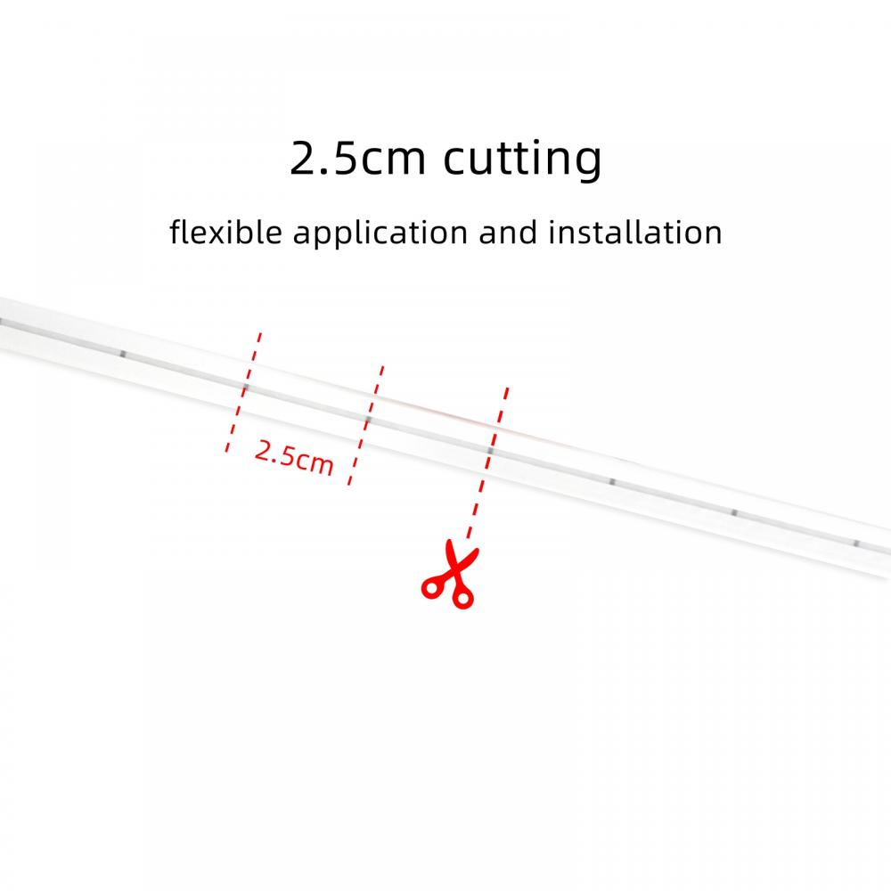 IP65 Natural White 4000K 5m 12V Neon Flex LED Rope Light 2835 SMD 6mm*12mm PCB