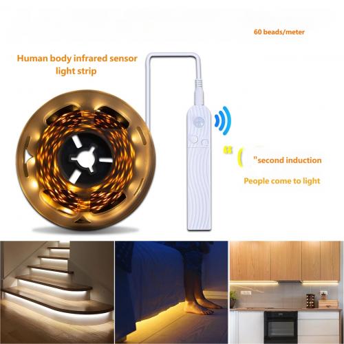 1meter 5V USB Motion Sensor LED Strip Light for Home