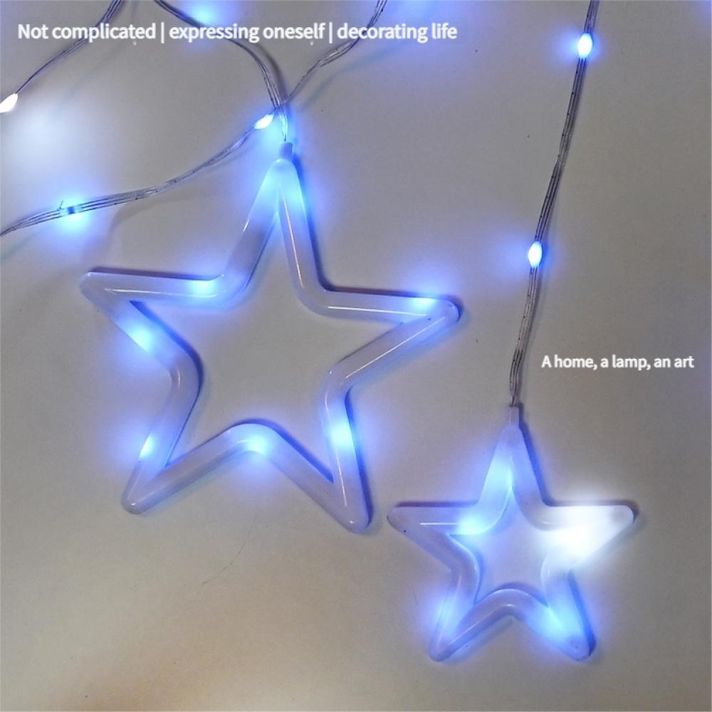 36V 10 Lights Outdoor Five-Star Neon Lamp for Festive Decoration