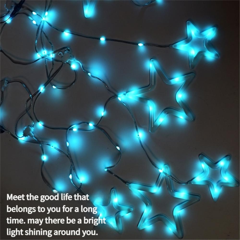 36V 10 Lights Outdoor Five-Star Neon Lamp for Festive Decoration