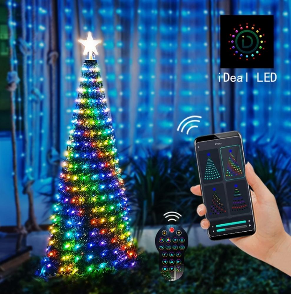 DC5V 1.5m Addressable Smart Multicolor LED Christmas Lighting Kit
