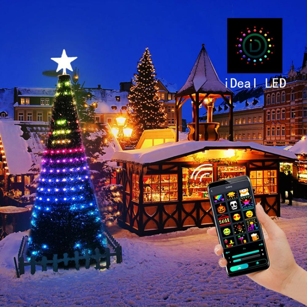 DC5V 1.5m Addressable Smart Multicolor LED Christmas Lighting Kit