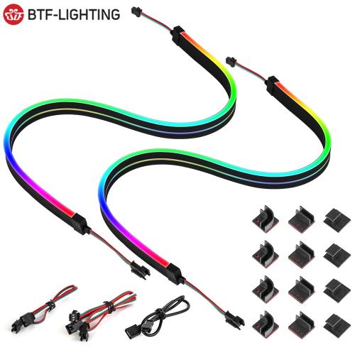 DC5V 2*50cm WS2812B RGB Neon LED Strip Kit with PC Sync
