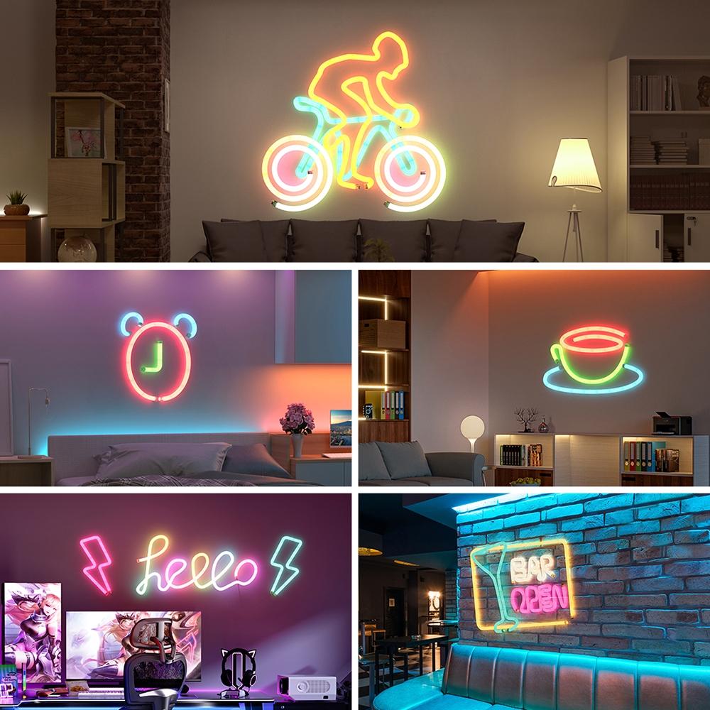 5V 5meter 15.5mm IP67 WS2811 360 Degree RGB Neon Pixel Strip Waterproof