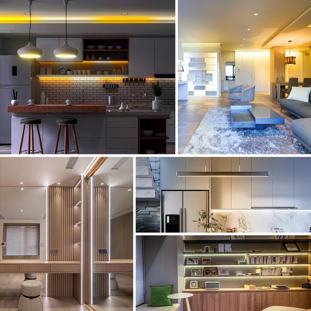 5M Roll DC24V 576leds/m Addressable Dual White COB LED Strip 2700K-6500K