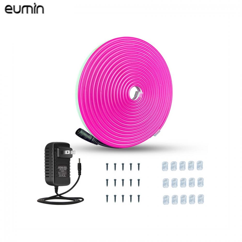 5m 100V-240V Pink Neon Set 8W/M LED Strip Light Rope String