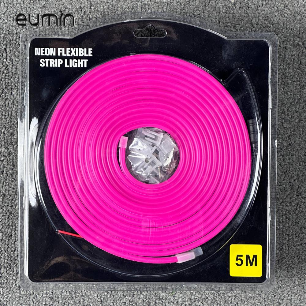 5m 100V-240V Pink Neon Set 8W/M LED Strip Light Rope String
