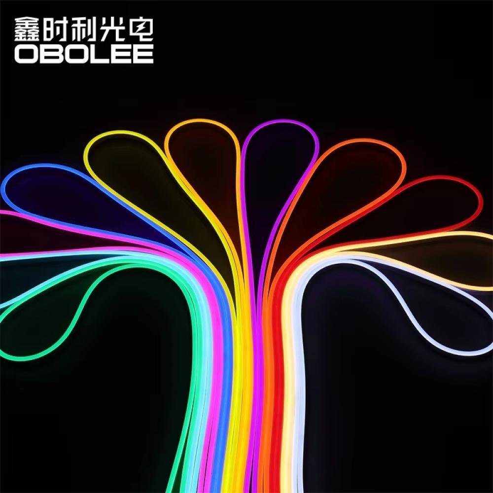 5m 100V-240V Yellow Neon Set 8W/M Rope LED Strip