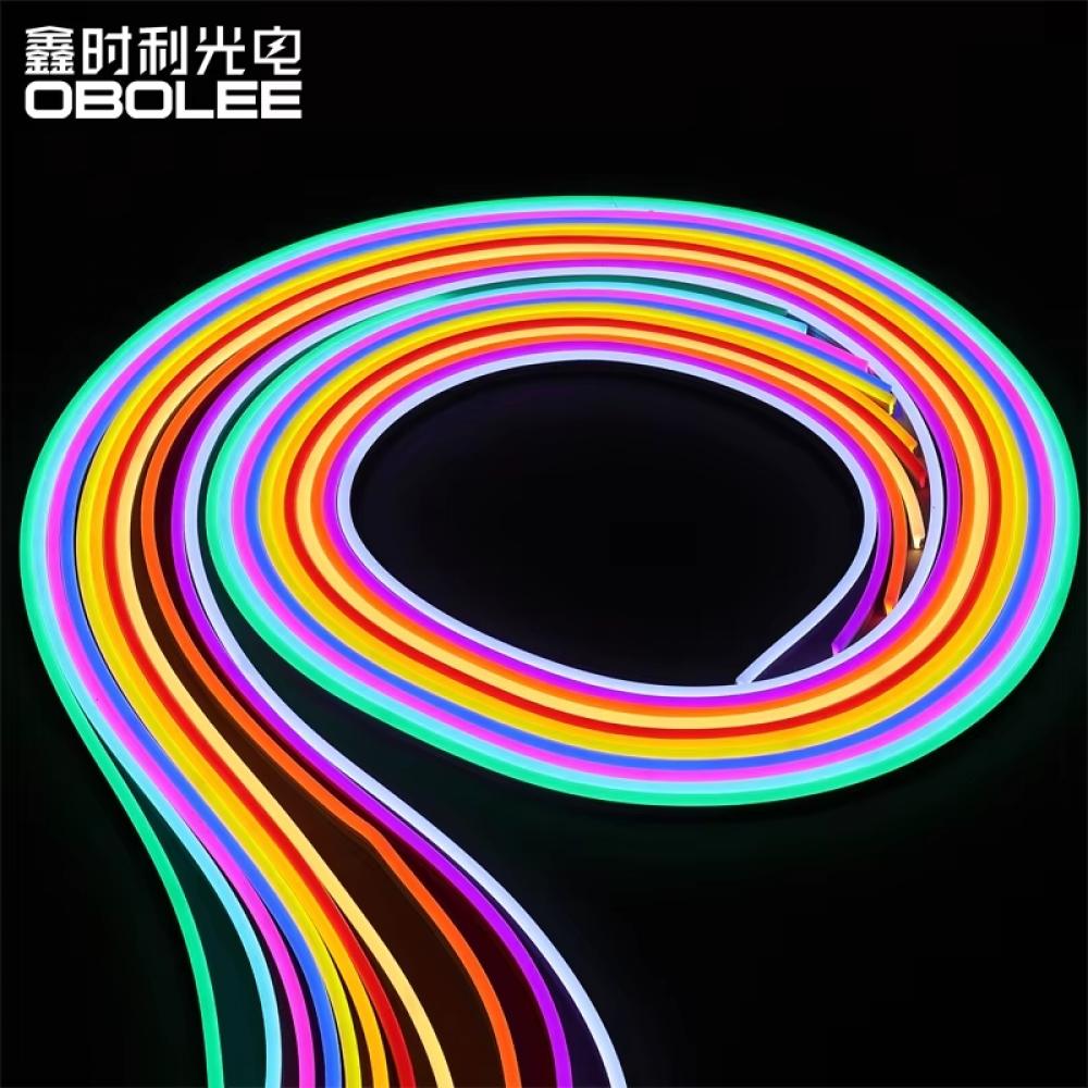 5m 100V-240V Yellow Neon Set 8W/M Rope LED Strip