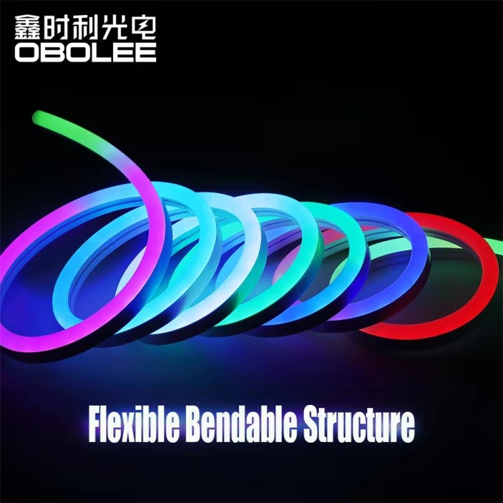 5m 100V-240V Yellow Neon Set 8W/M Rope LED Strip