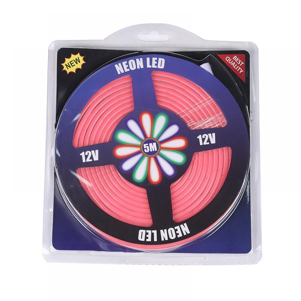 5m 6*12mm DC12V Pink 60LEDs/m LED Neon Light IP65