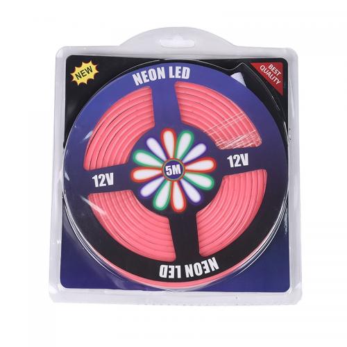 5m 6*12mm DC12V Pink 60LEDs/m LED Neon Light IP65