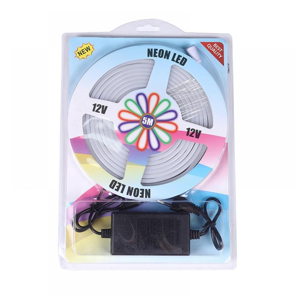 5m 6*12mm DC12V Pink 60LEDs/m LED Neon Light IP65