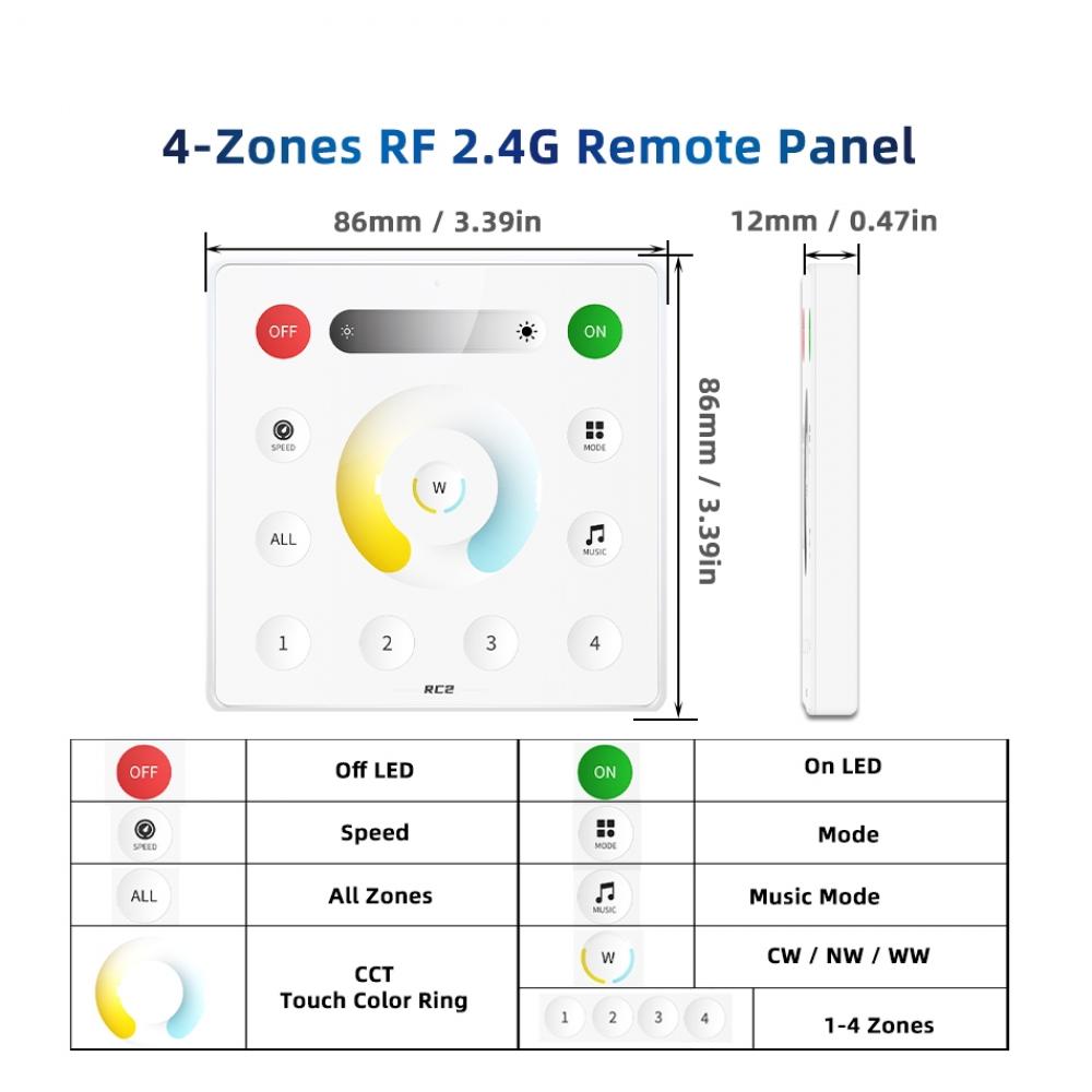 SP632E 2CH PWM CCT LED Controller DC 5-24V Max 12A