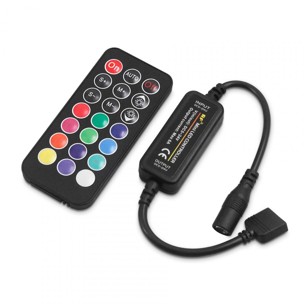 DC5-24V 21Key Wireless RF Mini RGBW Controller