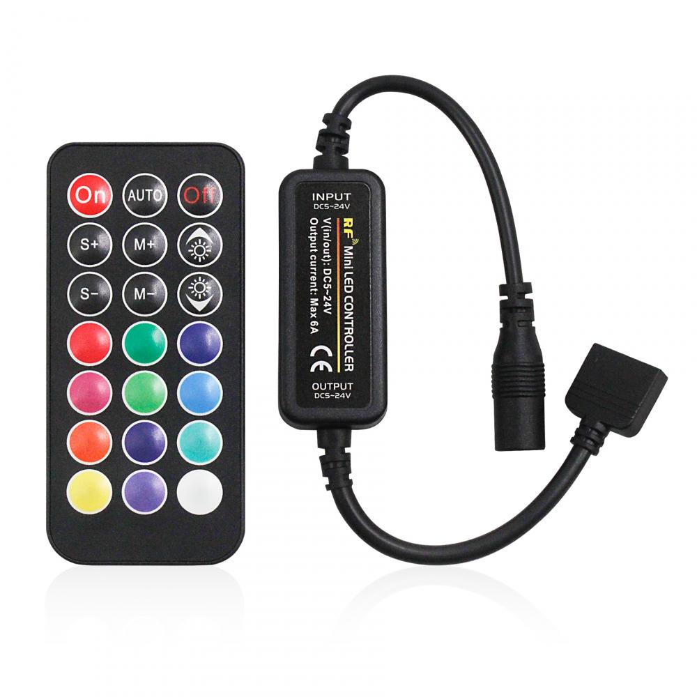 DC5-24V 21Key Wireless RF Mini RGBW Controller