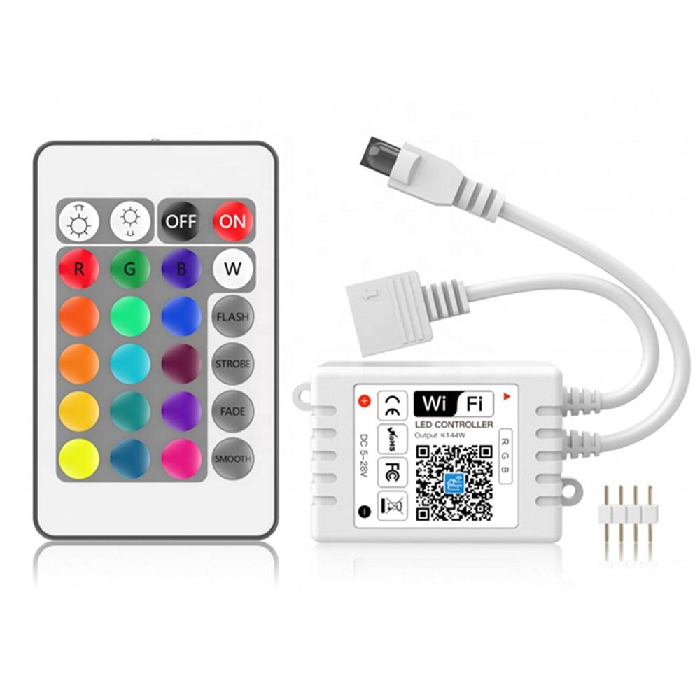 DC5-28V 24Keys LED Controller WiFi RGB