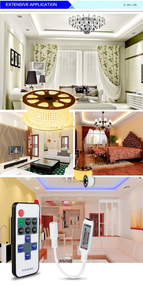 DC5-24V 11Keys RF Wireless Brightness Speed LED Controller