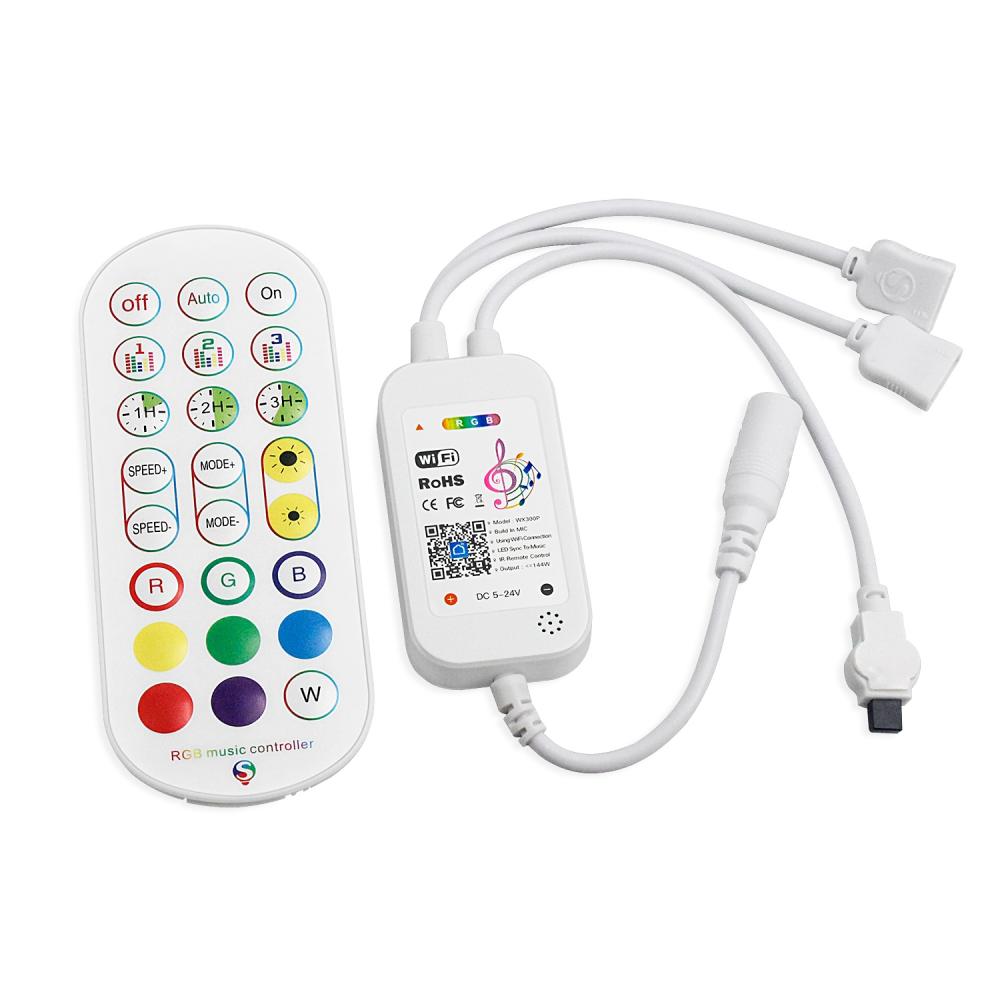 DC5-24V 24Keys Tuya WiFi LED Controller APP Smart Music