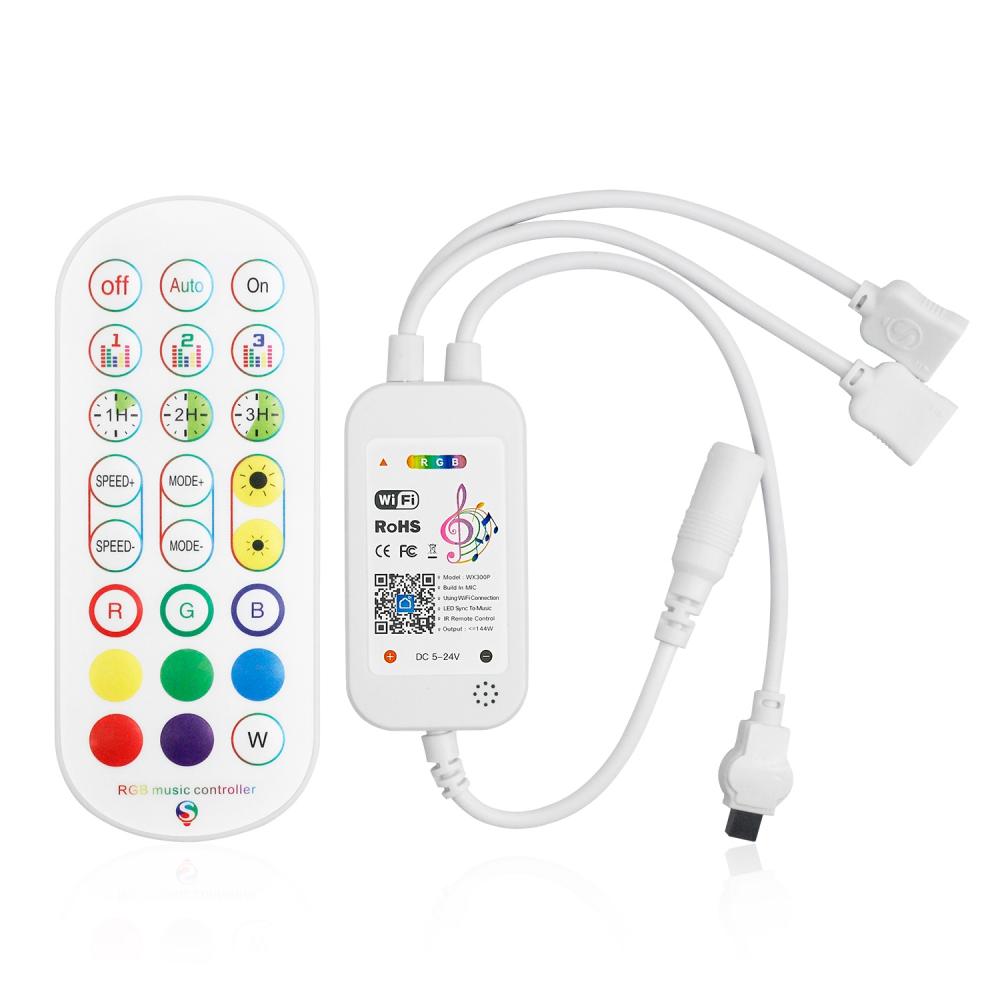 DC5-24V 24Keys Tuya WiFi LED Controller APP Smart Music