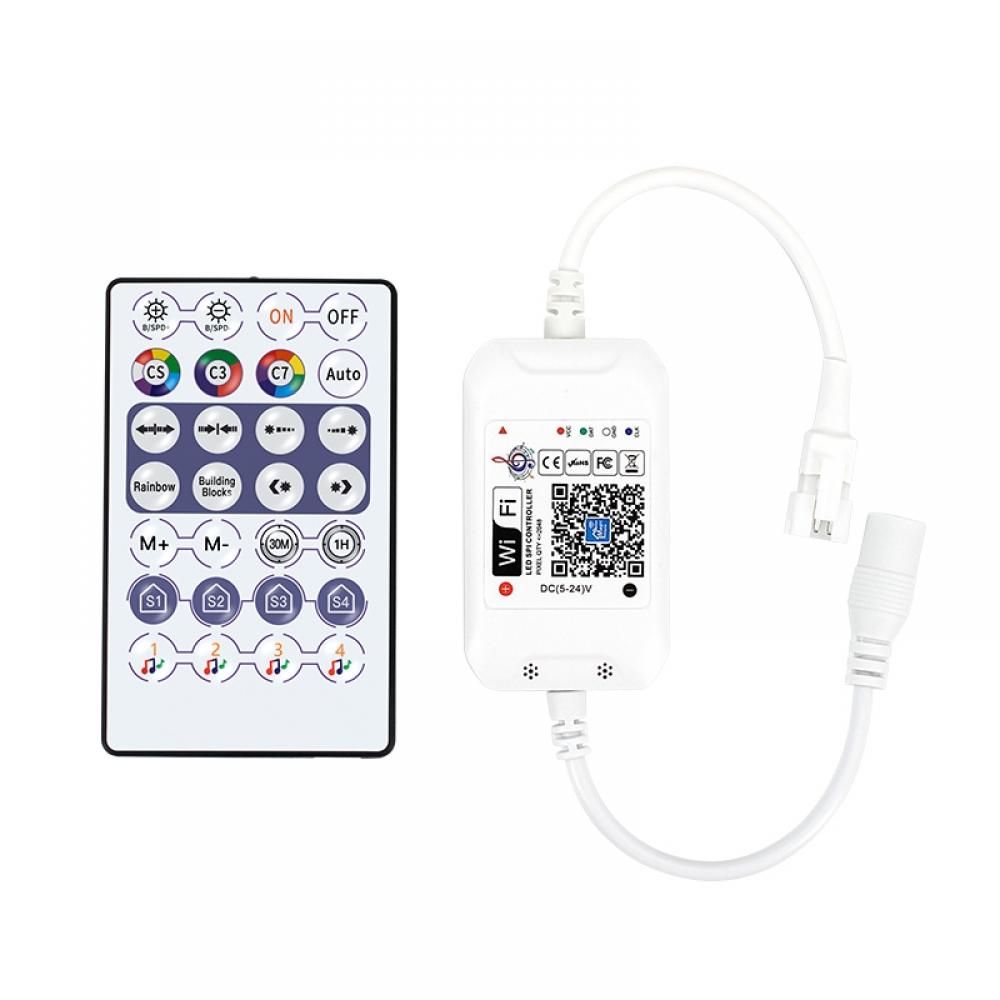 DC5-24V 28Keys Voice Control WIFI Pixel Controller
