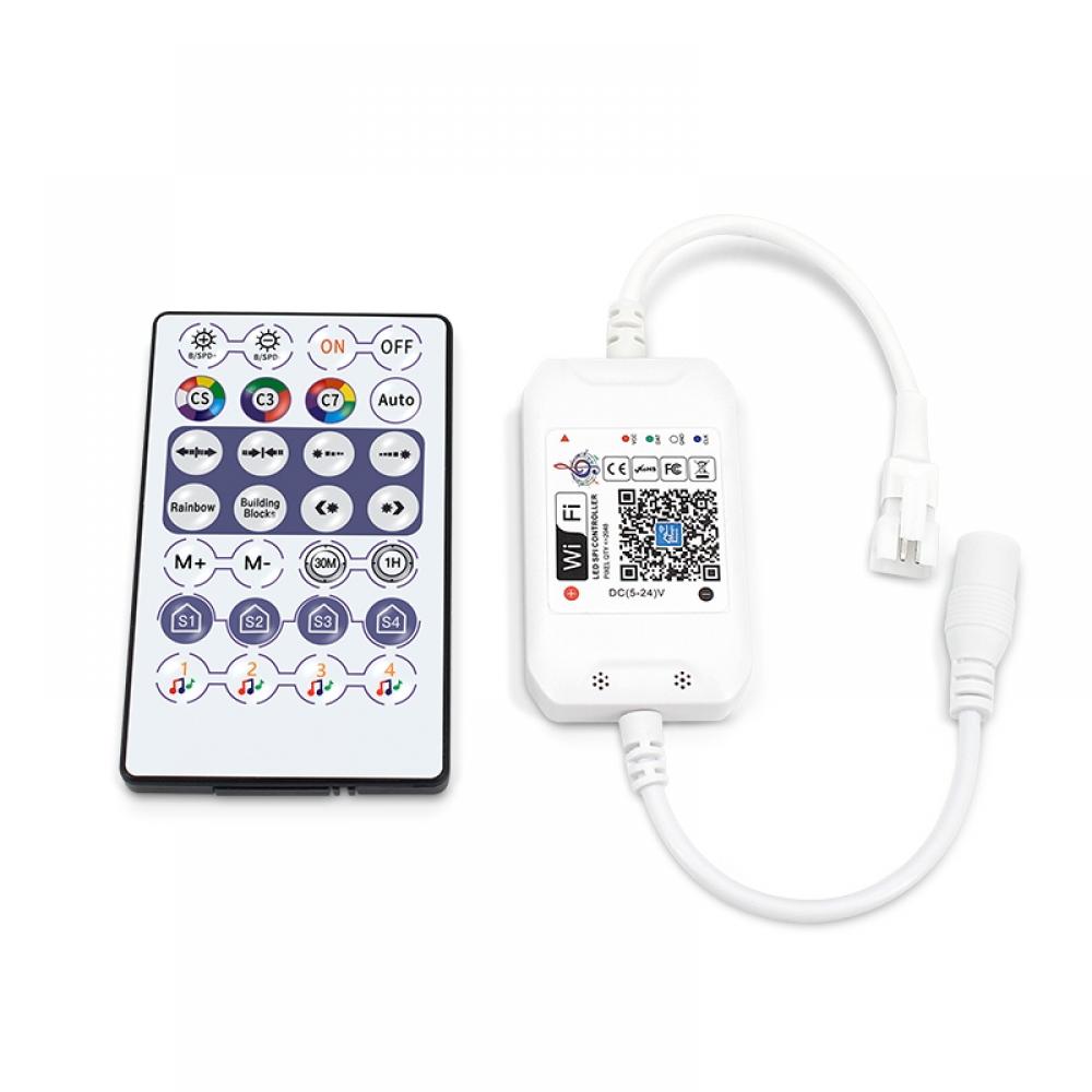 DC5-24V 28Keys Voice Control WIFI Pixel Controller