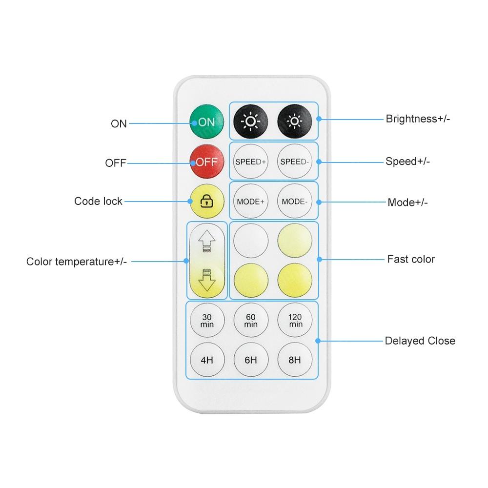 DC5-24V 21Key CCT LED Controller IP68 Waterproof