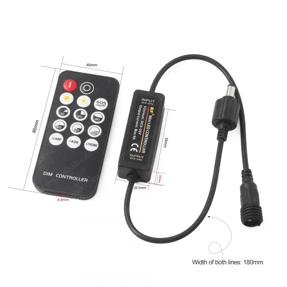 RF 14Key IP68 Waterproof LED Dimmer Switch