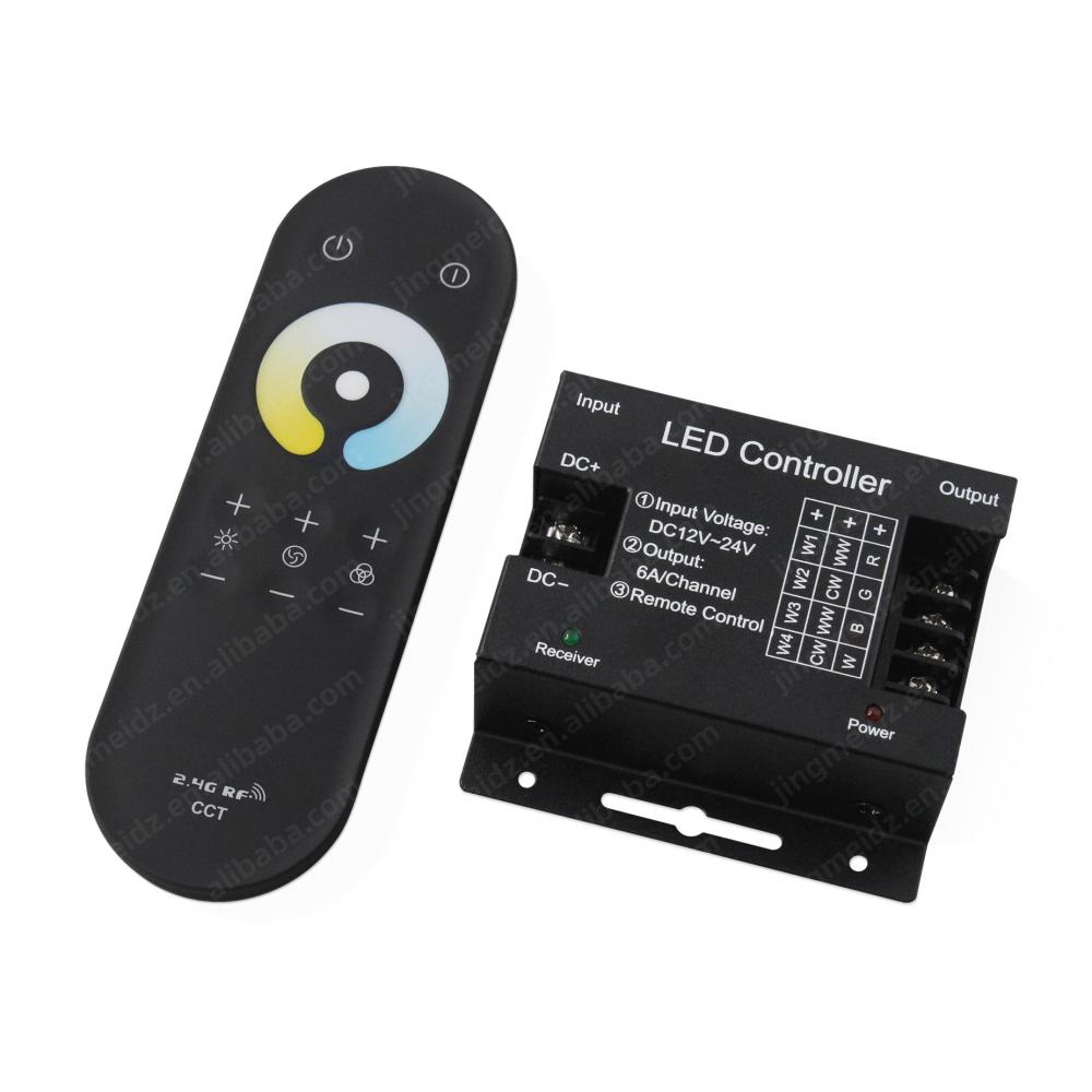 DC12-24V 2.4G RF CCT Dual Color LED Controller Touch