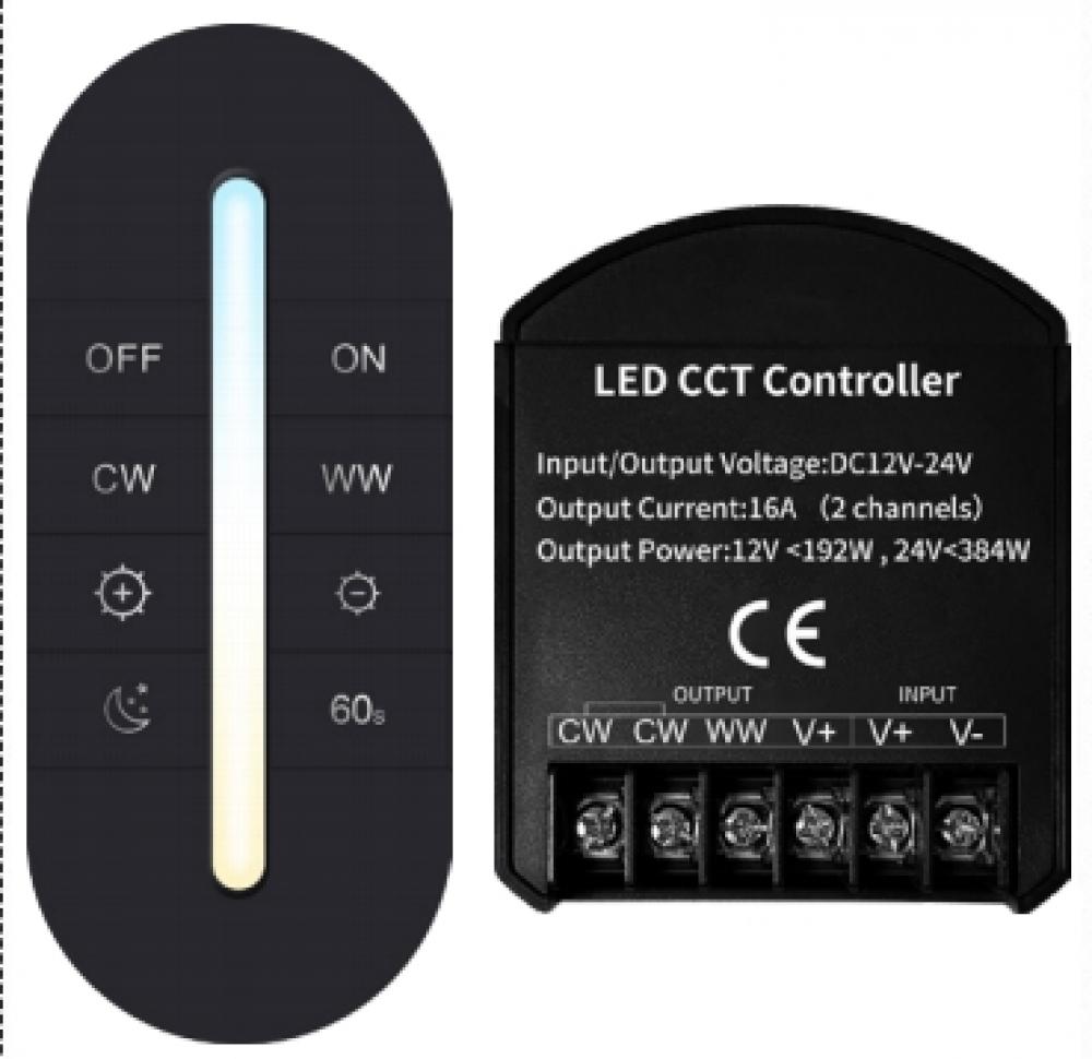 DC12V-24V LED CCT Controller 16A 2CH Max 384W