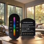 DC12-24V LED RGB Controller 24A 3CH Max 576W How far can the remote control work?