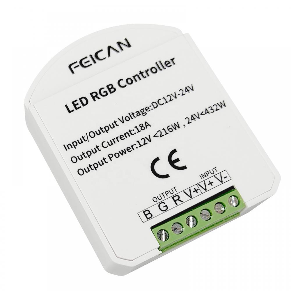 DC12V-24V 8 Keys RF LED RGB Controller 18A Max 432W