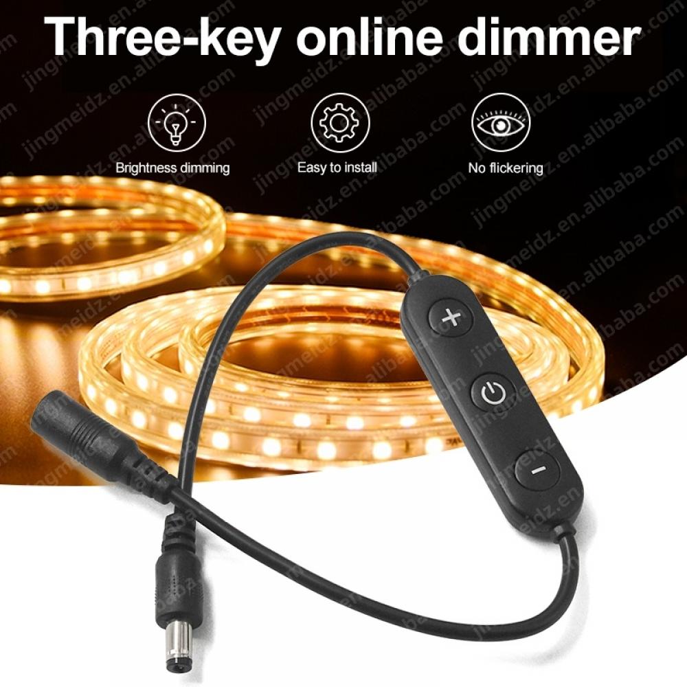 DC12V Mini 3 Key DC LED Dimmer 4A 48W