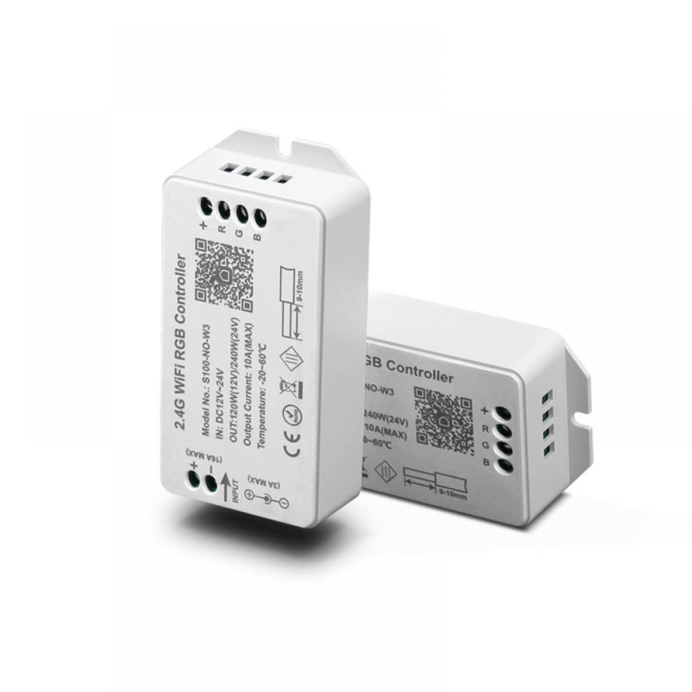 DC12-24V APP Tuya 2.4G WiFi RGB Controller 3CH Max 10A