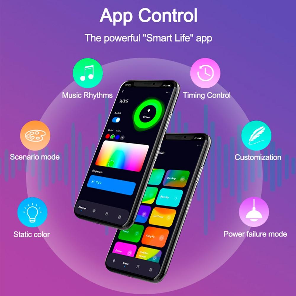 APP DC12-24V 2.4G WiFi RGB+CW Controller 5CH Max 10A